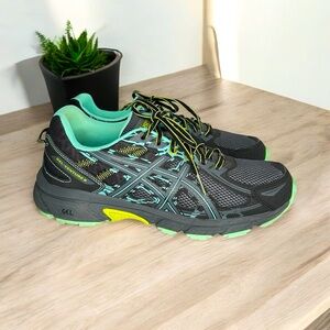 Asics Women’s Gel Venture 6 Black Trail Running Shoes Sneakers Size 11